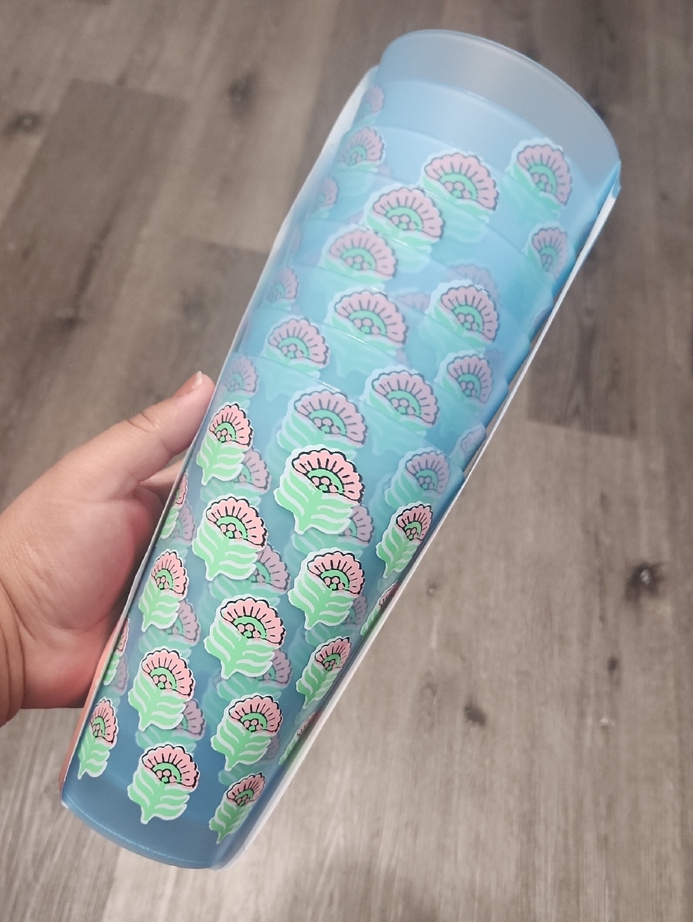 New Blue Floral Patterned Cups